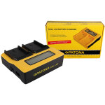 Patona chargeur double lcd usb pour pentax d - li90
