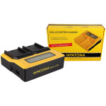 Patona chargeur double lcd usb pour sony srie np - f