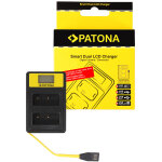 Patona chargeur smart dual lcd usb pour np - w126