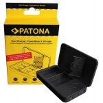 Patona double chargeur canon lp - e6 (powerbank + cartes sd)