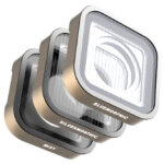 Polar pro 3 filtres fx(blue / sliver morphic + mist) pour gopro hero
