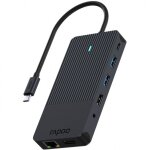 Rapoo hub usb - c 12en1 usb - a usb - c hdmi sd microsd ethernet Rapoo hub usb - c 12en1 usb - a usb - c hdmi sd microsd ethernet
