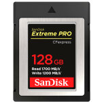 Sandisk carte cfexpress extreme pro 128gb 1700 / 1200mb / s