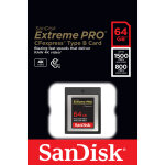 Sandisk carte cfexpress extreme pro 64gb 1500 / 800mb / s