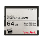 Sandisk carte mmoire cfast 2. 0  extreme pro  64gb vpg 130