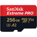 Sandisk carte micro sdxc extreme pro 256gb v30 a2 + adaptateur Sandisk carte micro sdxc extreme pro 256gb v30 a2 + adaptateur