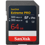 Sandisk carte sd extreme pro 64gb uhs - ii (300mb / s)