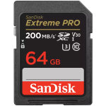 Sandisk carte sdxc extreme pro 64gb v30 uhs - i (200mb / s) (class 10)