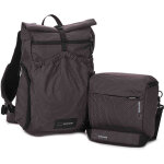 Shimoda sac  dos side lite 22 starter kit pour femmes noir / blanc