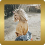 Slimpyx cadre photo 10x10cm dor