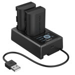 Smallrig 5409 kit de 2 batteries + chargeur pour canon lp - e6p