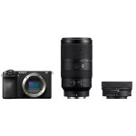 Sony alpha 6700 + 16 - 50mm f / 3. 5 - 5. 6 + 70 - 350mm f / 4. 5 - 6. 3