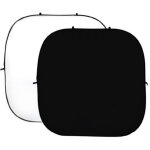 Studioking fond blanc pliable noir et blanc 240x240cm
