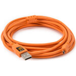 Tether tools cble mini - b usb 2. 0 4. 5m orange