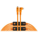 Tether tools optima câble usb - c 10g droit à coudé 9. 4m orange Tether tools optima câble usb - c 10g droit à coudé 9. 4m orange