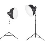 Westcott u60 - b kit double torches bi - color (60w) + softbox