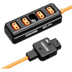 Zgcine md - p4 cble adaptateur d - tap vers 4 ports splitter