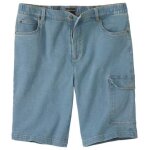 Bermuda cargo denim stretch