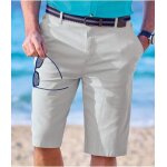Bermuda chino coton stretch gris