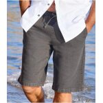 Bermuda en jean stretch confort gris