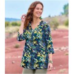 Blouse en crpe imprim vgtal