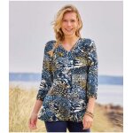 Blouse crpe motif animalier