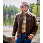 Blouson bombardier suédine et sherpa Blouson bombardier suédine et sherpa