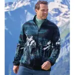 Blouson polaire imprim rocheuses