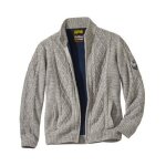 Blouson tricot zipp doubl polaire