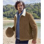 Blouson en velours ctel doubl sherpa
