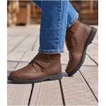 Boots en crote de cuir scratches fourres sherpa