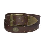 Ceinture cloûtée en croûte de cuir Ceinture cloûtée en croûte de cuir