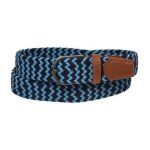 Ceinture tresse stretch confort bleue