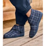 Chaussons flanelle fourr�s sherpa