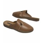 Chaussons simili cuir doubls polaire