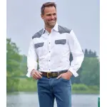 Chemise blanche style western