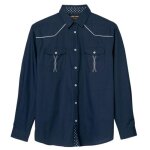 Chemise bleu country