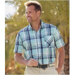 Chemise  carreaux effet gaufr cyclades