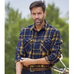 Chemise � carreaux flanelle ranch