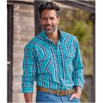 Chemise carreaux popeline