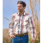 Chemise  carreaux popeline