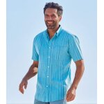Chemise cr�pon ray�e santorin