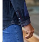 Chemise en denim stretch brod�e