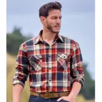 Chemise flanelle  carreaux atlas 