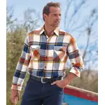 Chemise flanelle carreaux country