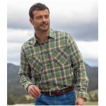Chemise flanelle  carreaux forest