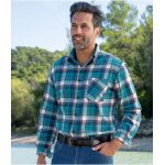 Chemise flanelle  carreaux meza verde