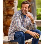 Chemise flanelle  carreaux nature