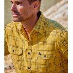 Chemise flanelle jaune � carreaux