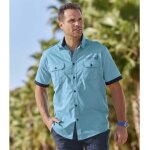 La chemise pilote turquoise
